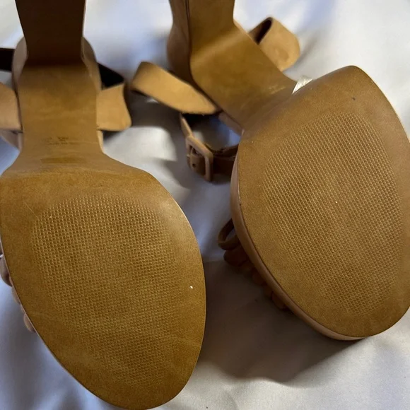 L'INTERVALLE Tan Platform Sandals - Picture 4 of 6